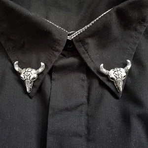 Bull skull tie tack & pin