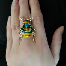 Load image into Gallery viewer, Steampunk bee ring