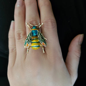 Steampunk bee ring