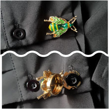 Load image into Gallery viewer, Steampunk bee button cover